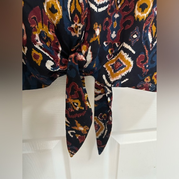 BeachLunchLounge Collection Women’s button-down short sleeve blouse size Large - Picture 4 of 8